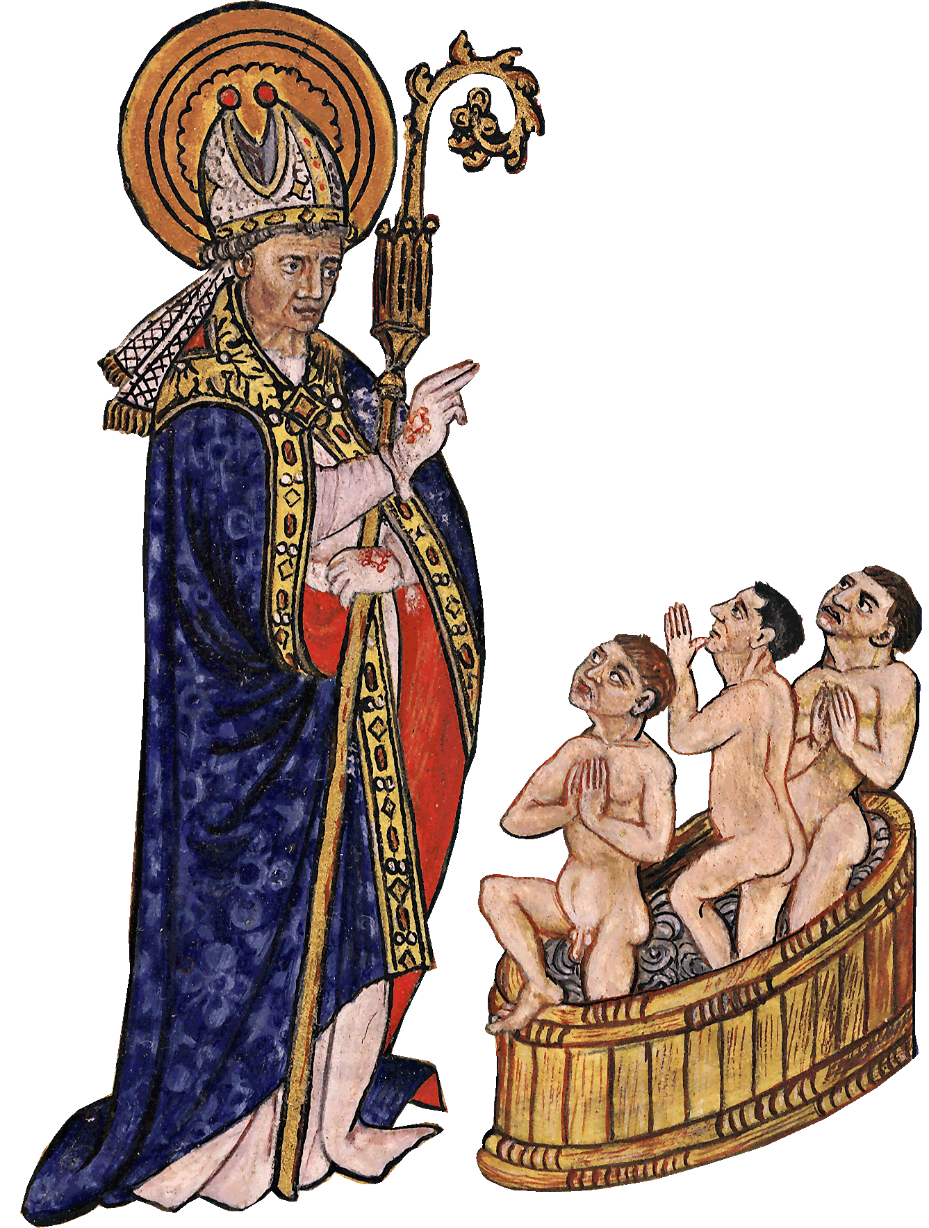Saint Nicolas : image grossie 3 x. Image