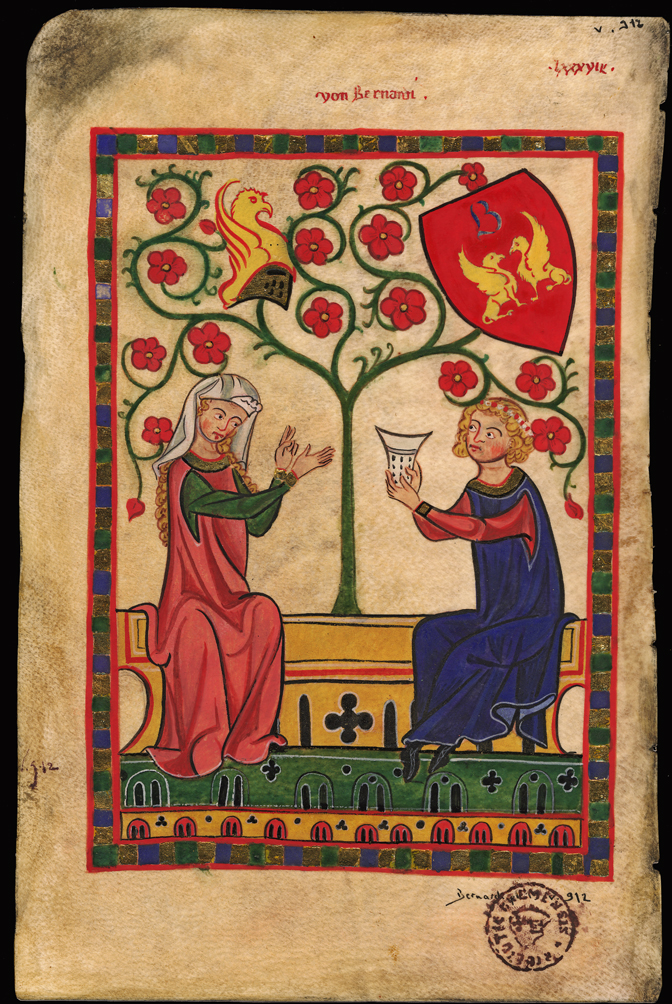enluminure -  codex manesse enluminure