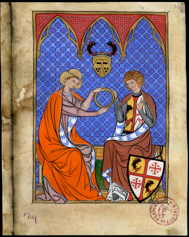 Folio recto, famille R. Image