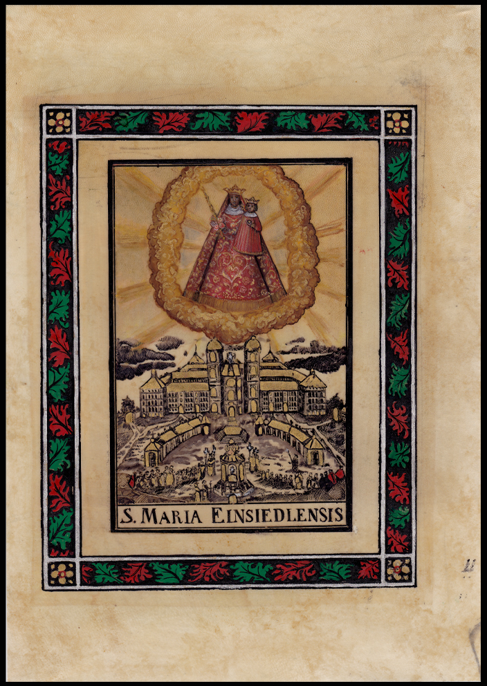 enluminure -  Deux pages ouvertes Folio 1 verso Folio 2 recto enluminure