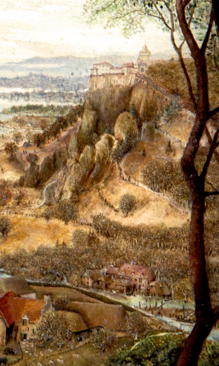 Enluminure Christ en majesté Enluminure Arthur & Lancelot f°1 v. plan de fuite « paysage »