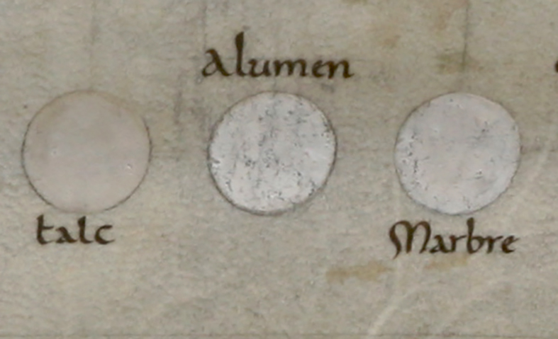 Nuancier talc, plâtre et marbre Image