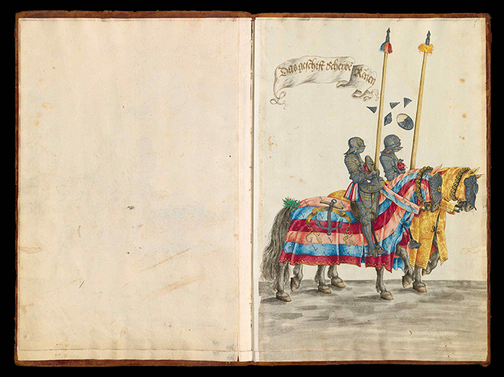 Enluminure Arthur & Lancelot f°1 v. plan de fuite « paysage »