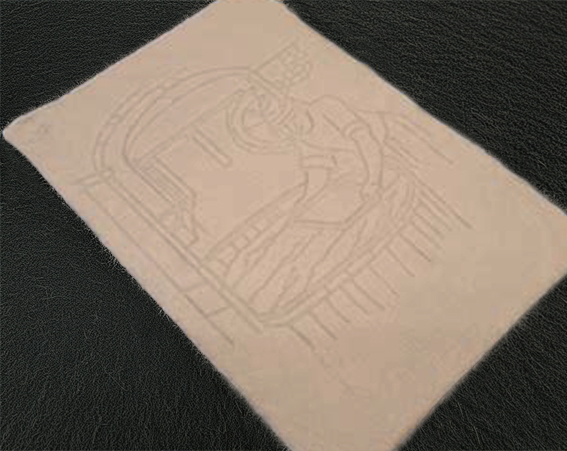 Enluminure Arthur & Lancelot f°1 v. plan de fuite « paysage »